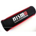ปลอกหุ้มเบรคมือ หนัง ลายตาข่าย สีดำ ขอบแดง ลาย NISMO NISSAN  V.3